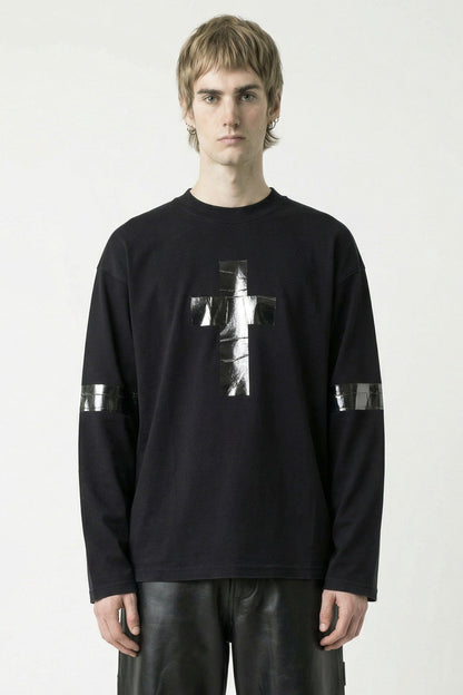 Vetements Taped Long Sleeve in Black