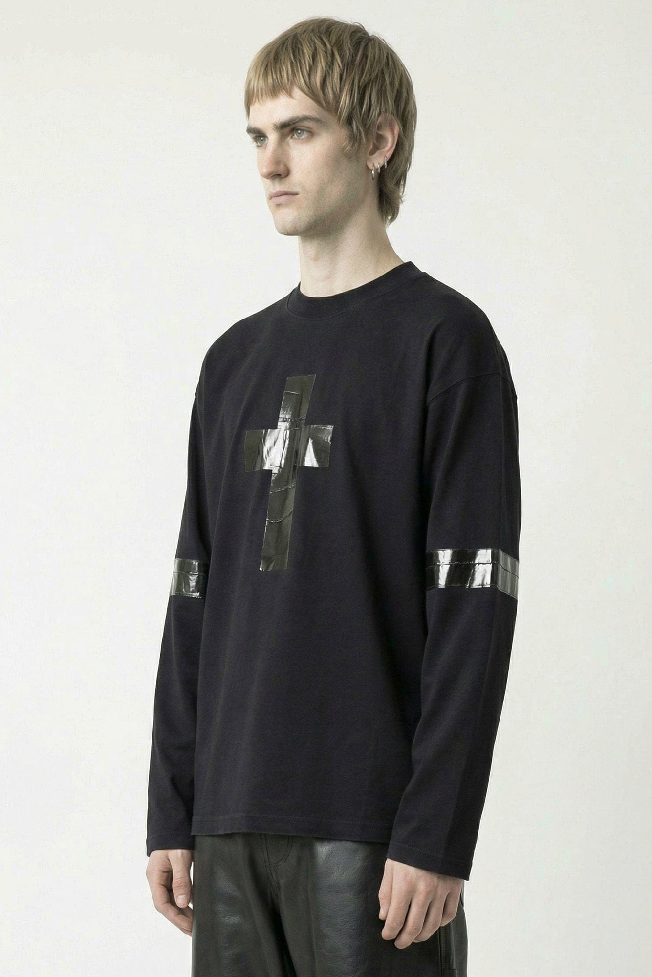 Vetements Taped Long Sleeve in Black side
