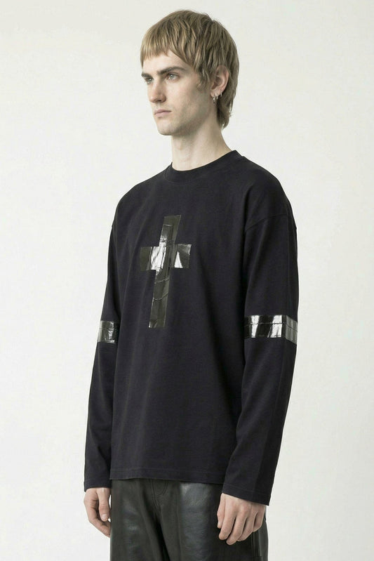 Vetements Taped Long Sleeve in Black side