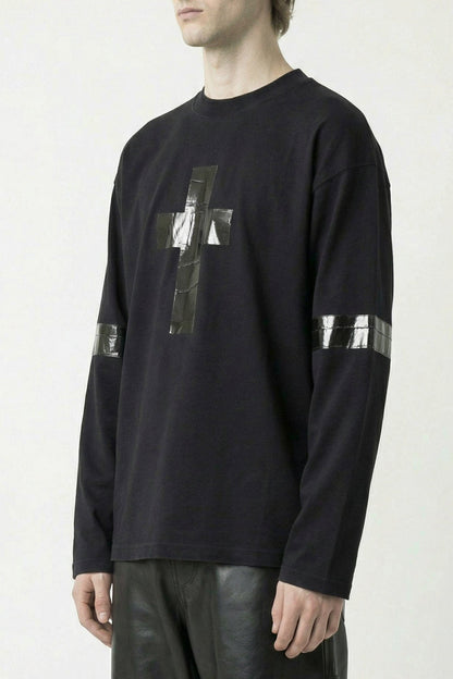 Vetements Taped Long Sleeve in Black side