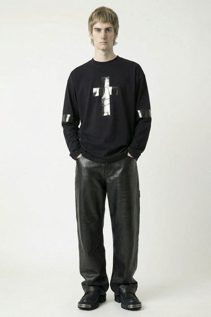 Vetements Taped Long Sleeve in Black full look