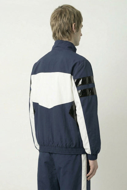 Vetements Taped Tracksuit Jacket in Blue back