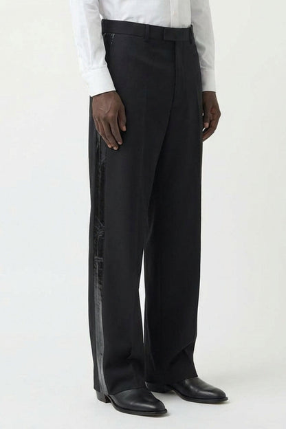 Vetements Taped Tailored Pants in Black side