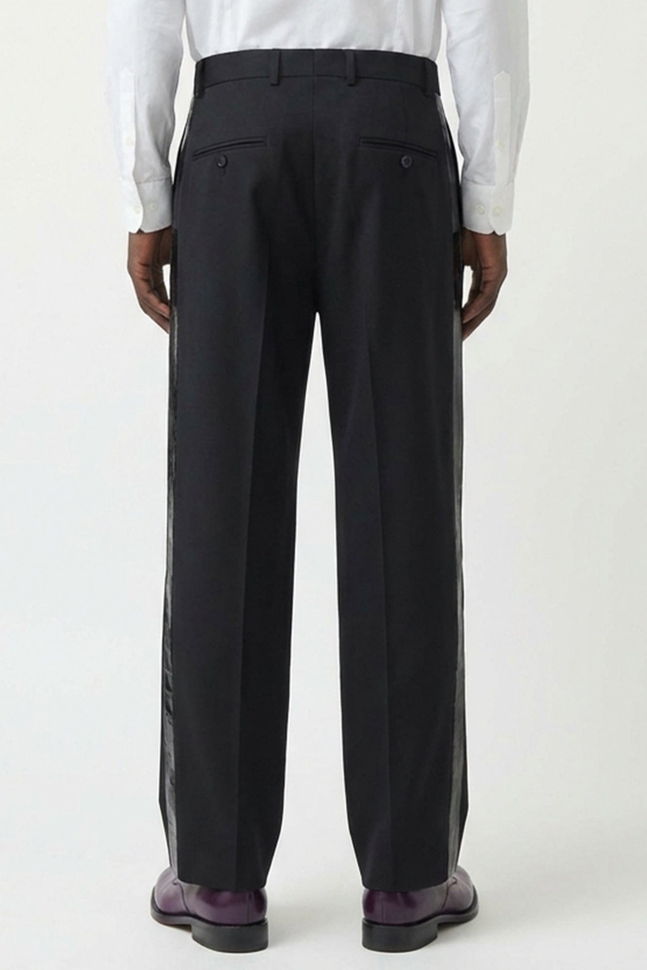 Vetements Taped Tailored Pants in Black back
