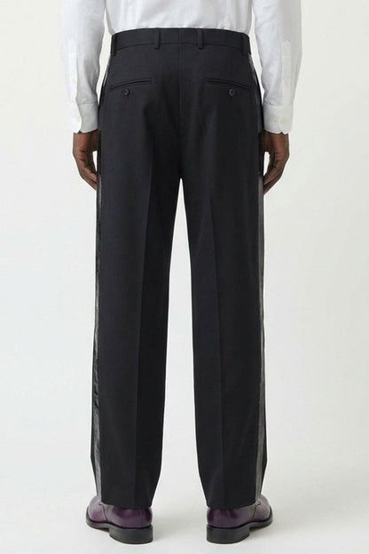 Vetements Taped Tailored Pants in Black back