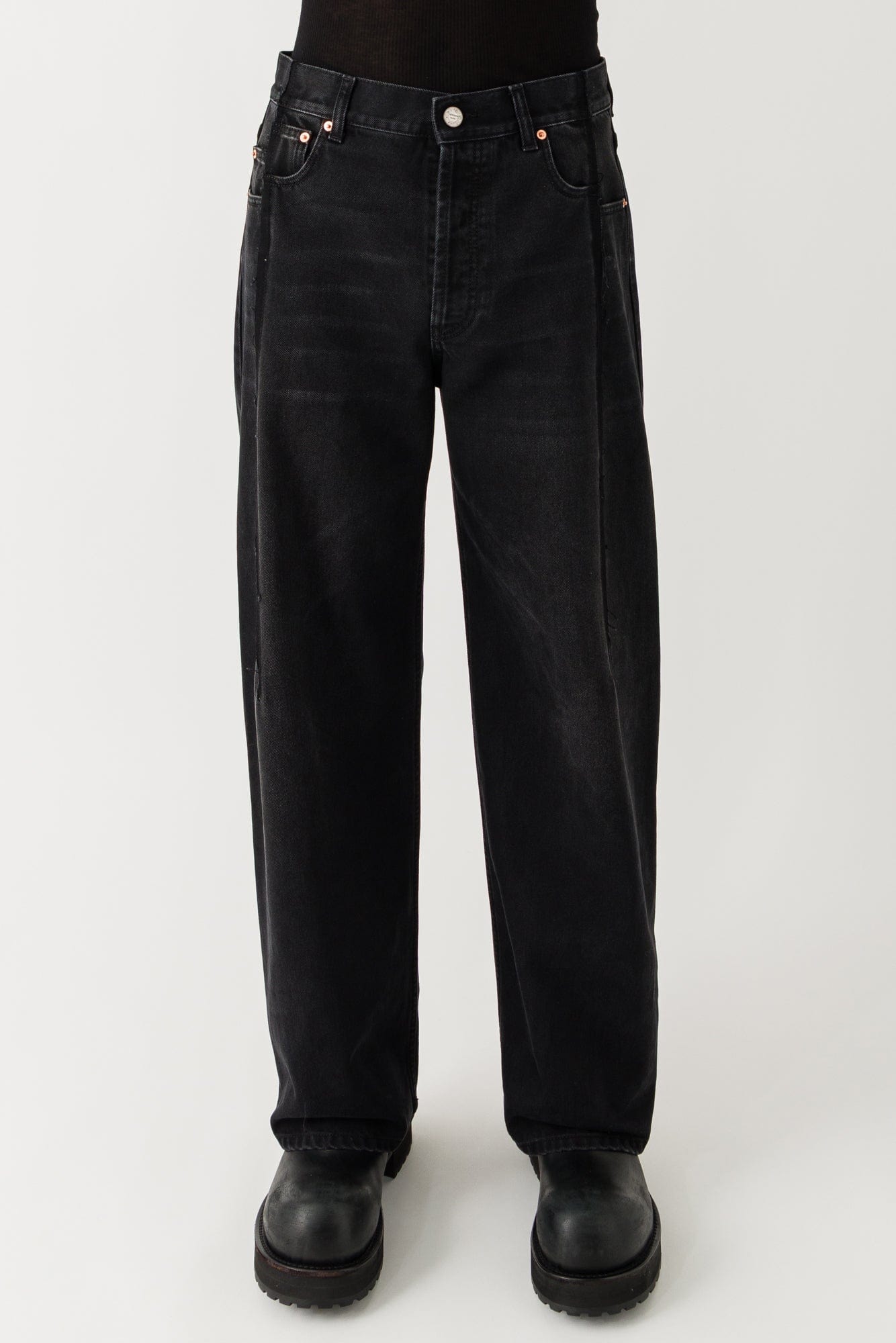 Vetements Cut Reconstructed Jeans