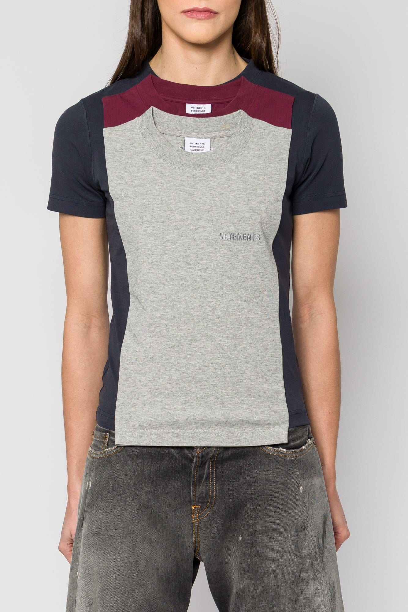 Vetements Layered Fitted Unisex T-Shirt