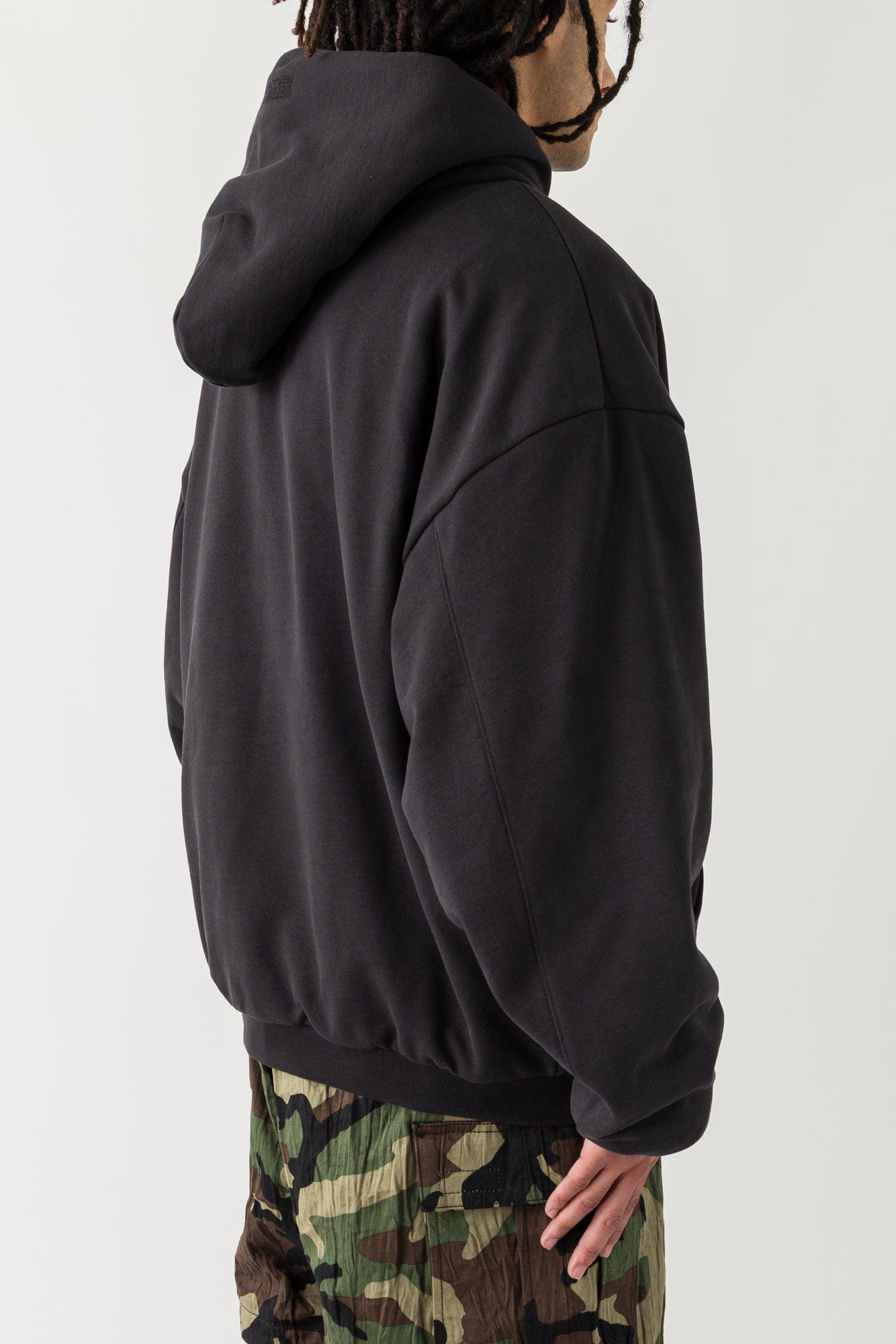 Vetements Puffed Oversized Zip Up Hoodie back