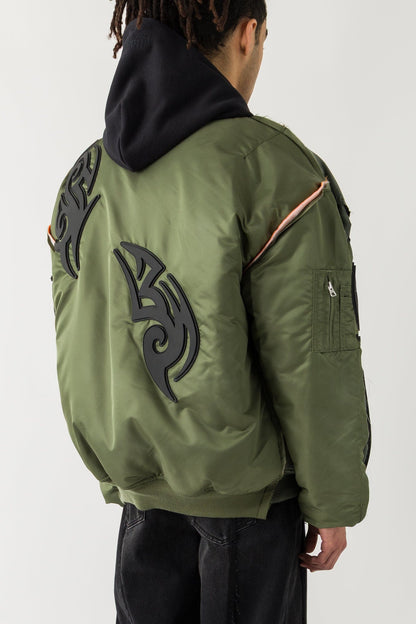 Vetements Tribal Reworked Bomber Jacket back