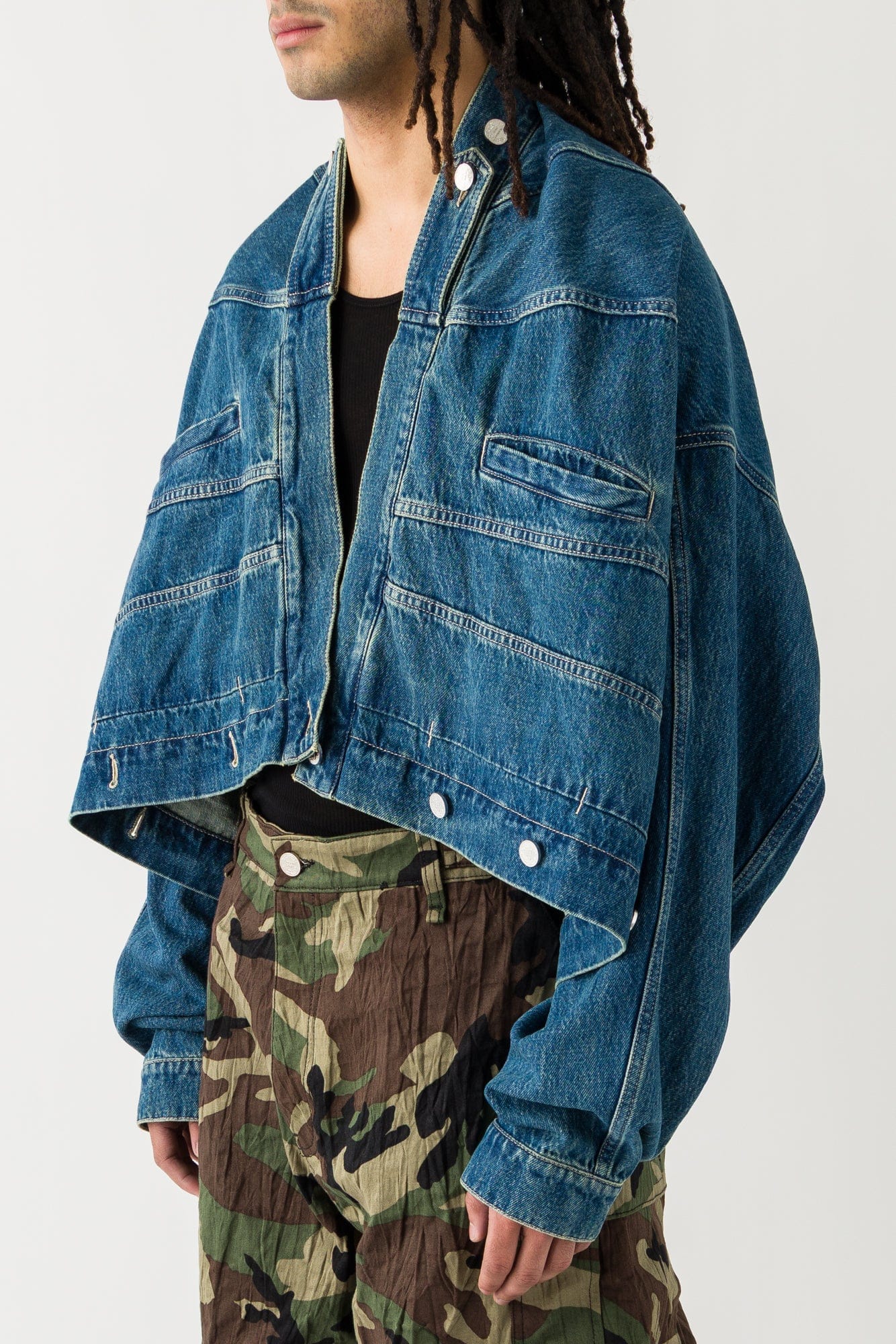 Vetements Upside Down Denim Jacket side