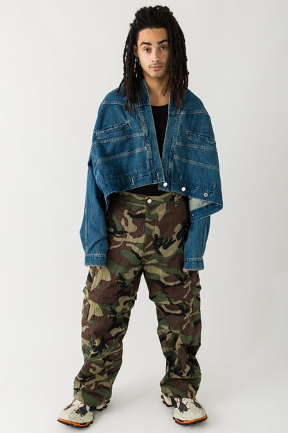 Vetements Upside Down Denim Jacket full look