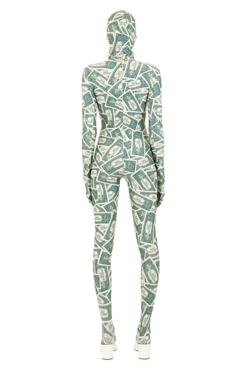 Vetements Money Morphsuit with Detachable Mask in Green – Antidote ...