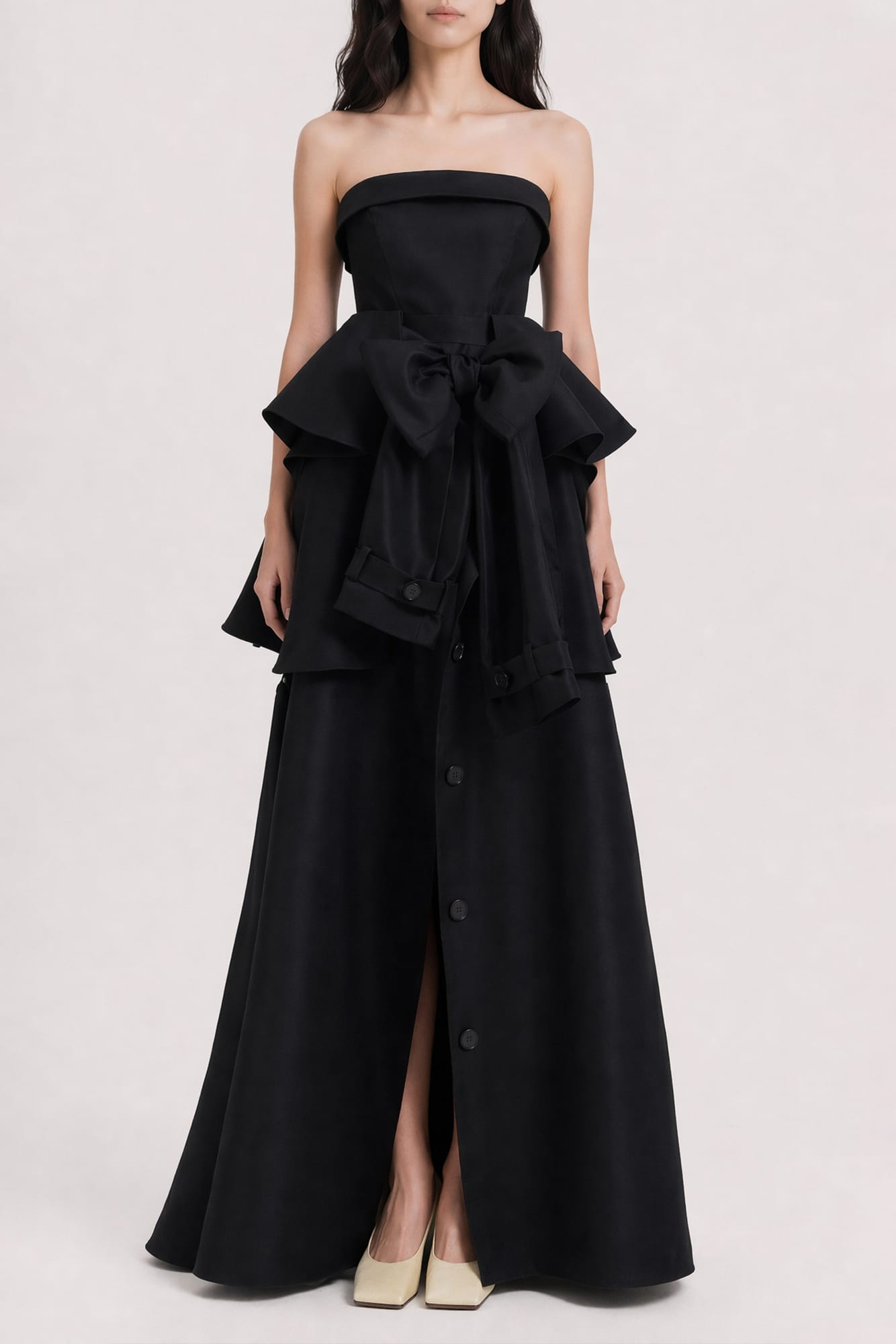 Viktor & Rolf Bow Drape Ball Gown in Black SS26