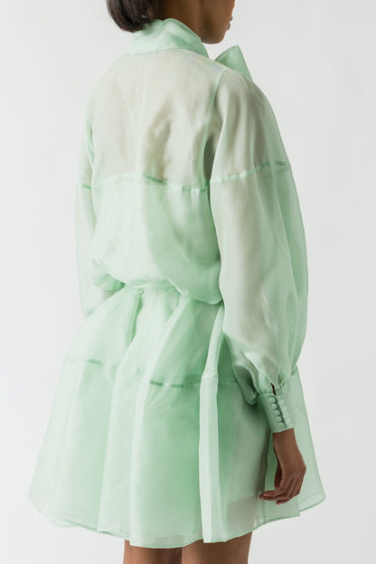 Viktor & Rolf Circle Mini Dress in Mint back