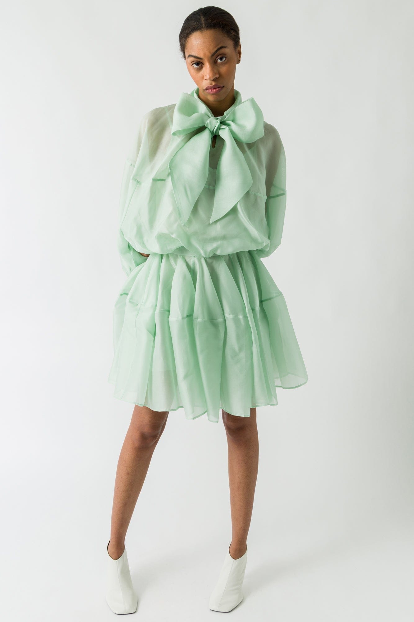 Viktor & Rolf Circle Mini Dress in Mint