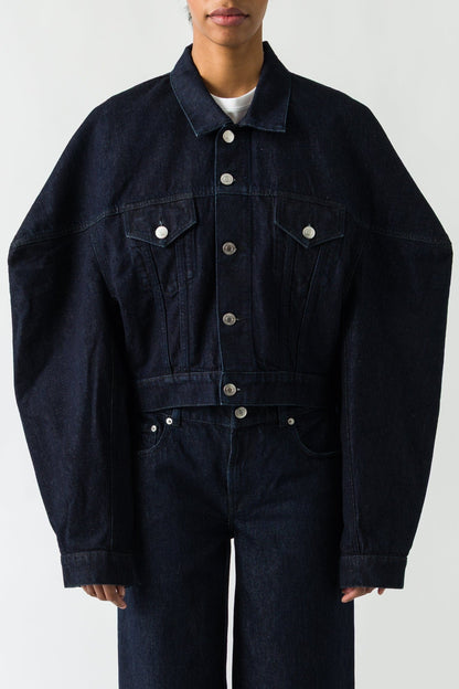 Viktor & Rolf Couture Square Shoulder Denim Jacket
