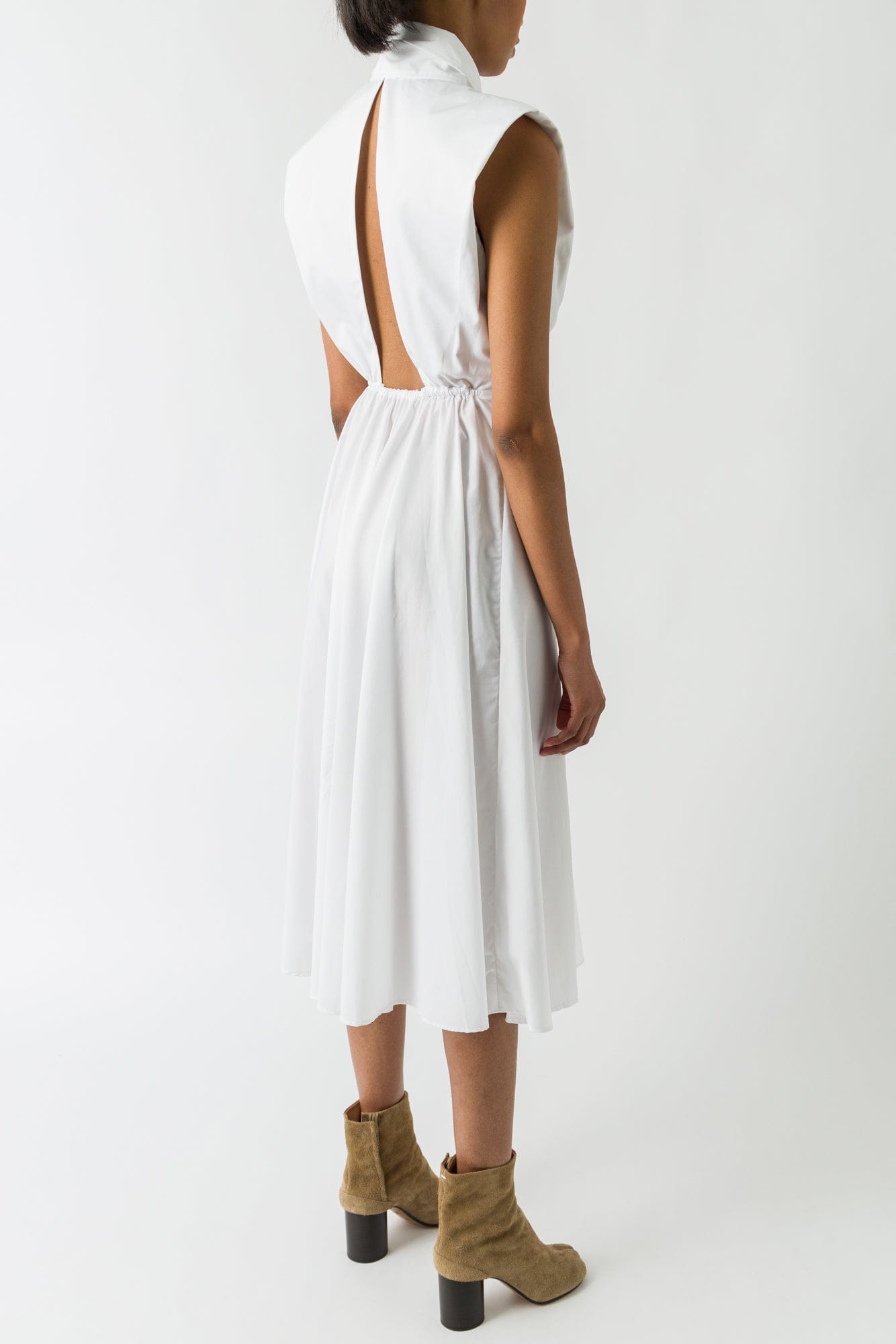 Viktor & Rolf Multi Layers Shirt Dress in White back