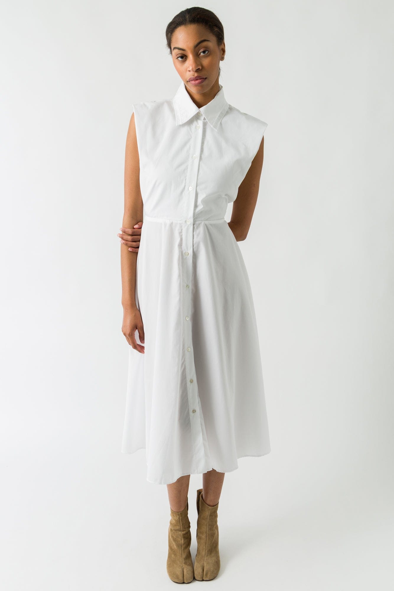 Viktor & Rolf Multi Layers Shirt Dress in White full look
