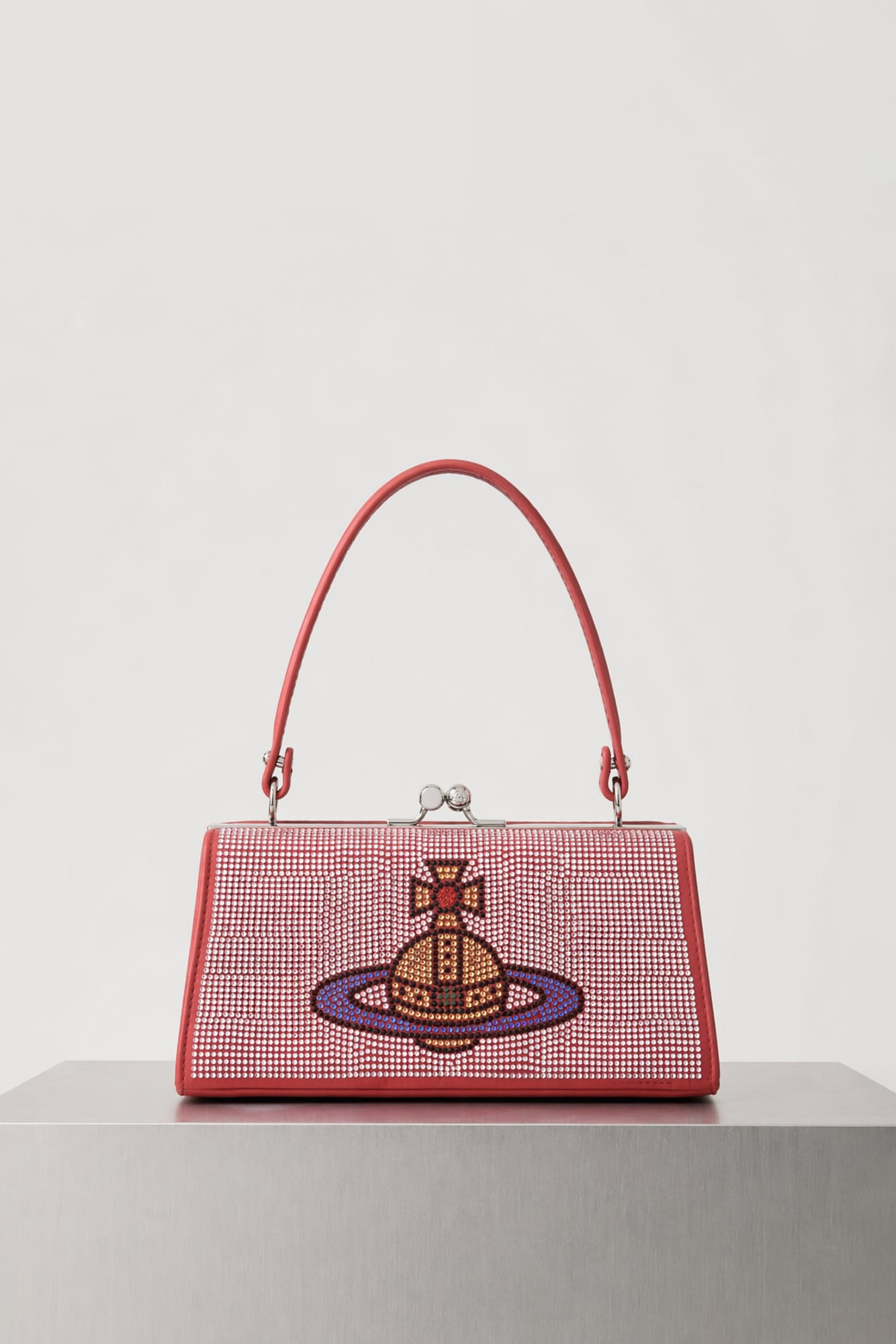Vivienne Westwood Doll XL Frame Purse in Pink