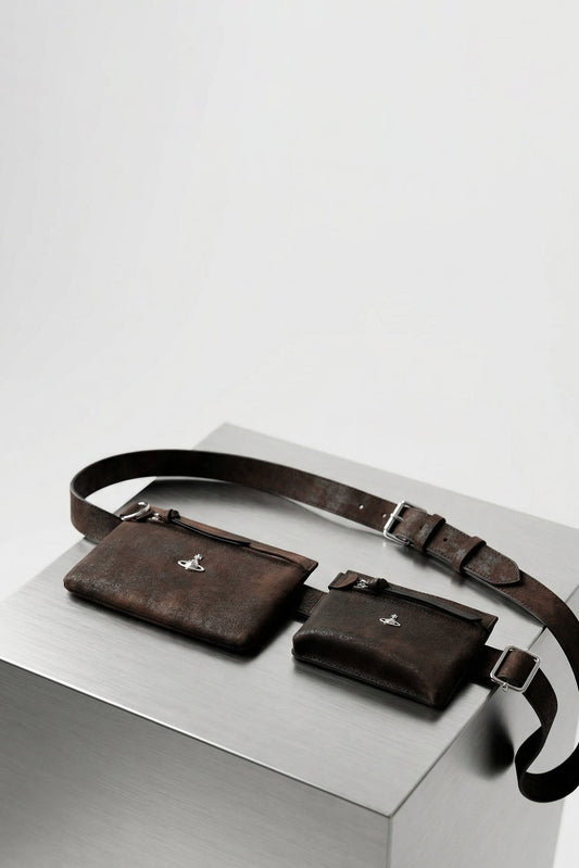 Vivienne Westwood Double Pouch Belt in Brown