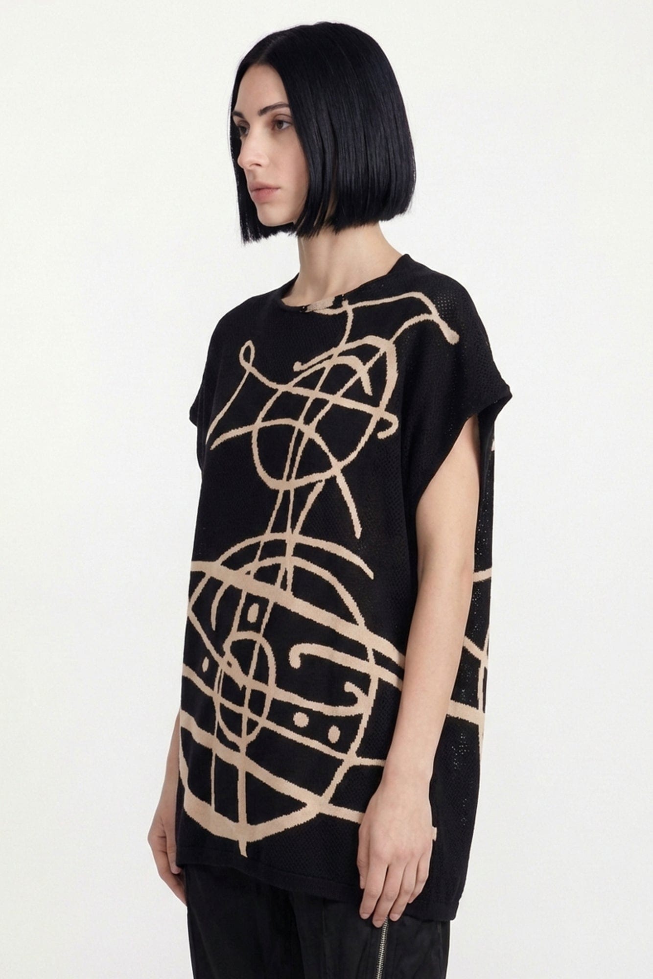 Vivienne Westwood Graffiti Orb Beach Top SS26 side