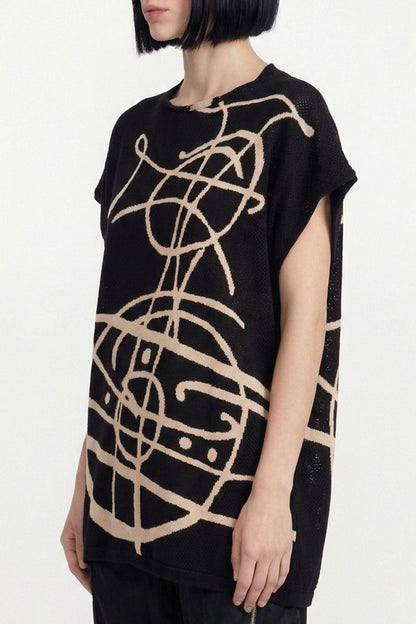 Vivienne Westwood Graffiti Orb Beach Top SS26 side