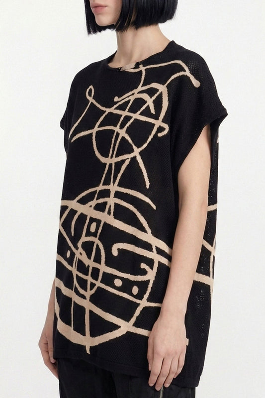 Vivienne Westwood Graffiti Orb Beach Top SS26 side