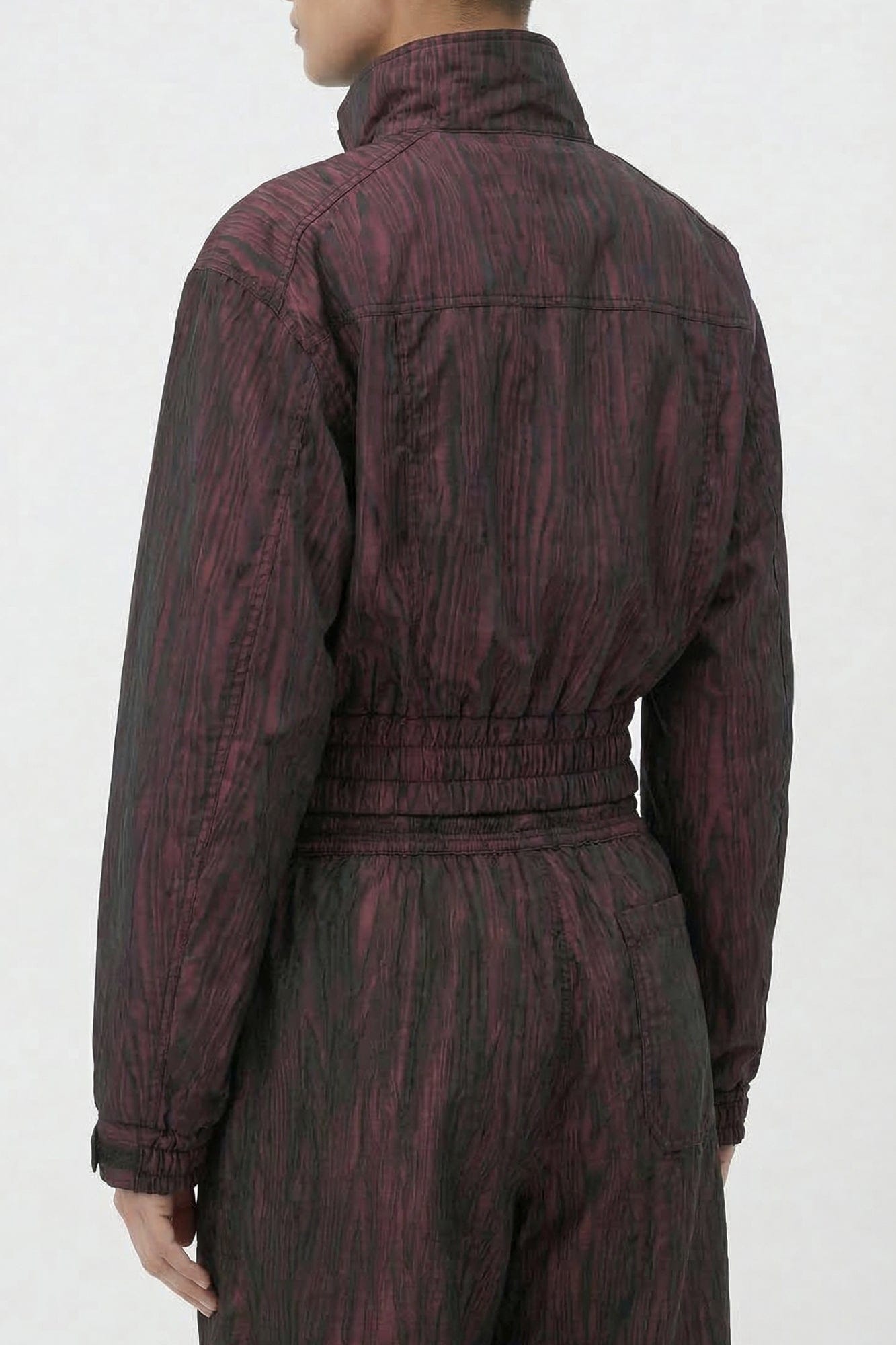Vivienne Westwood Memphis Cropped Bomber in Bordeaux – Antidote
