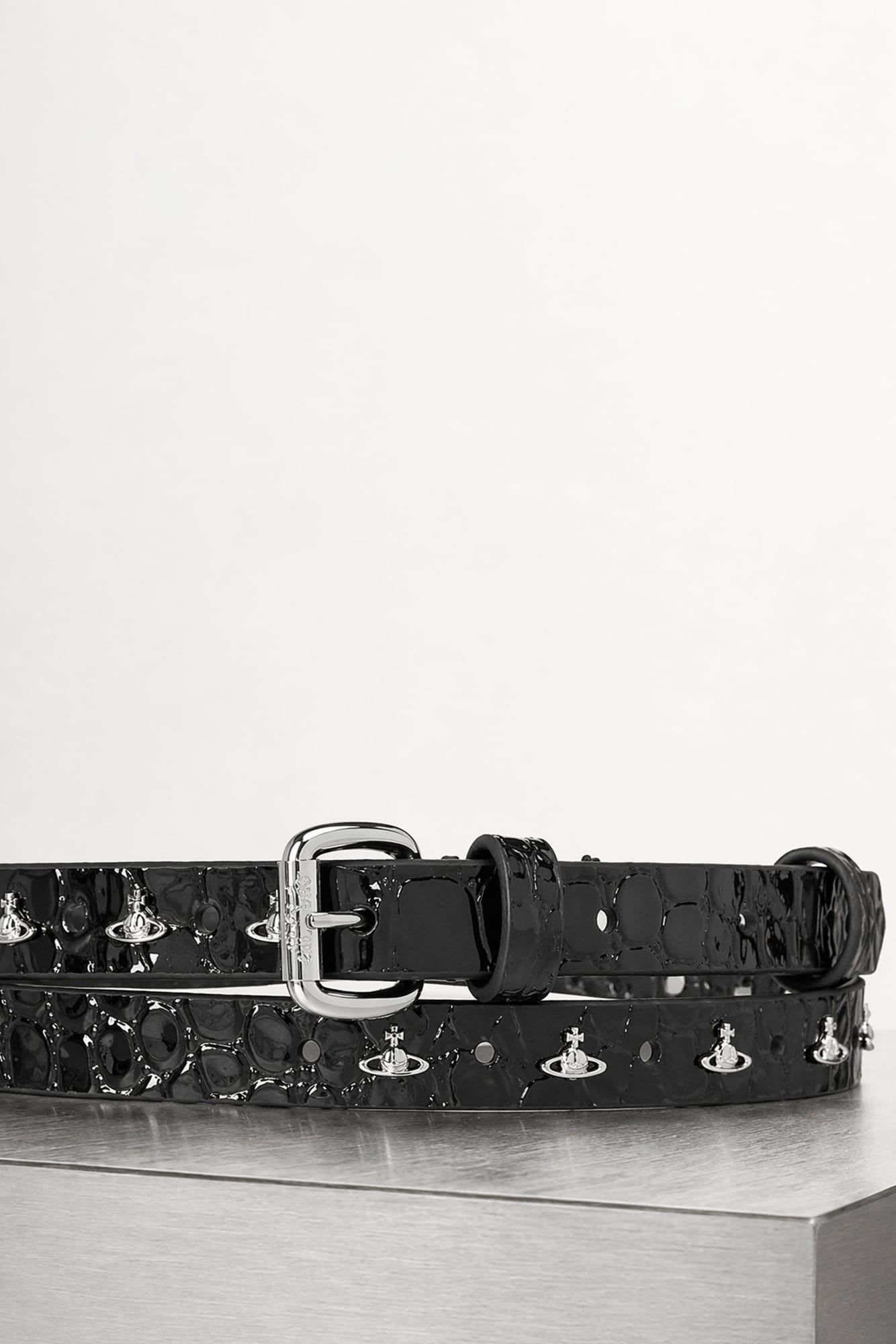 Vivienne Westwood Mini Alex Orb Stud Belt in Black – Antidote