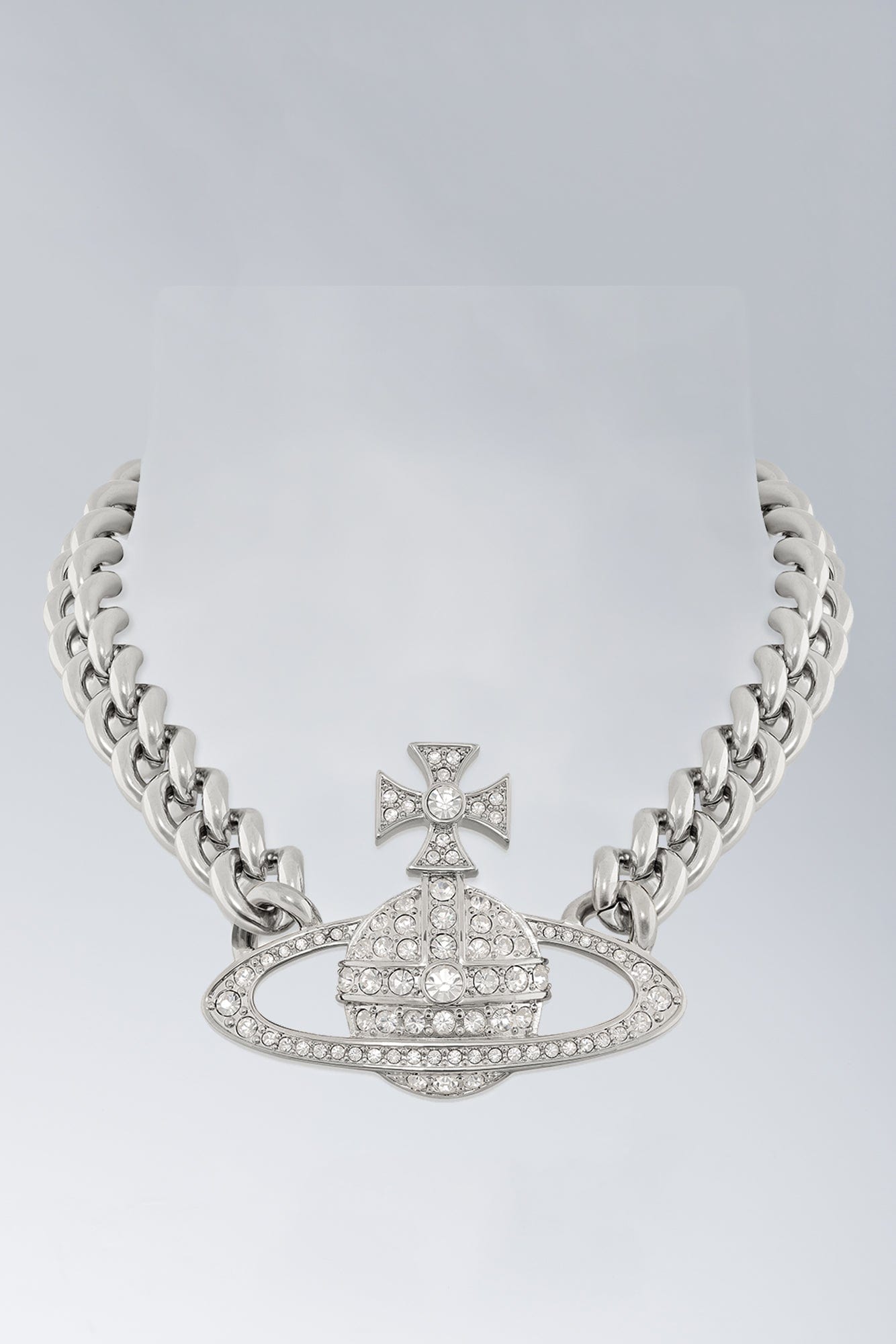Vivienne Westwood Neysa Chain Necklace on neck