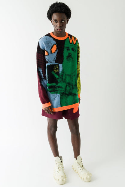 Walter Van Beirendonck We Come in Peace Knit full look
