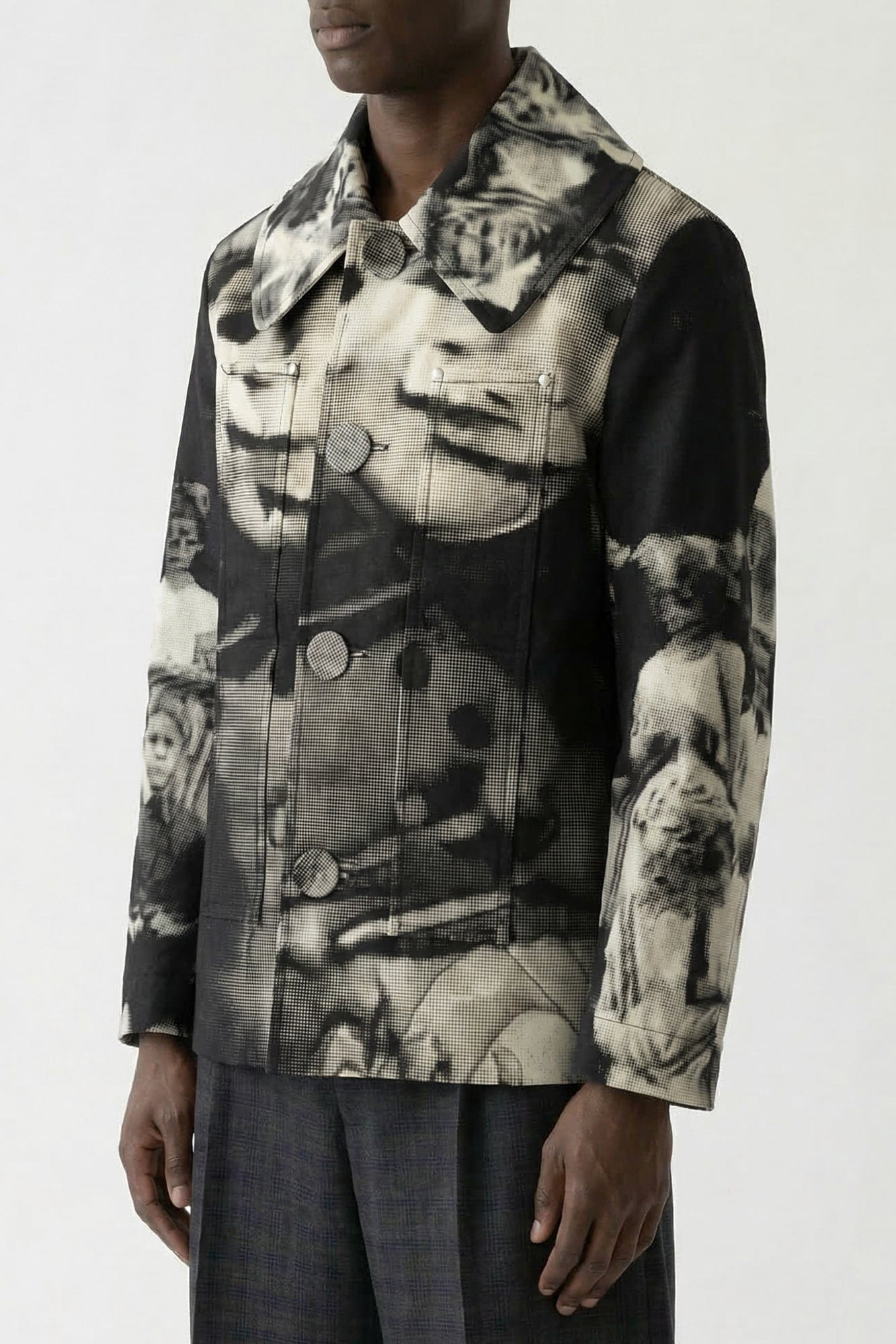 Walter Van Beirendonck Glitch Caban