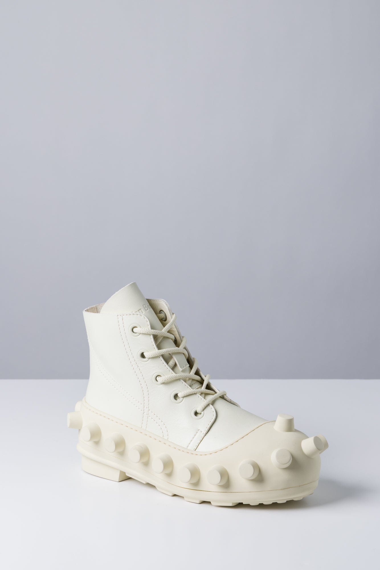 Walter Van Beirendonck Mid Boom Boots in Milk side