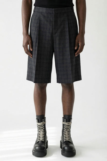 Walter Van Beirendonck Star Knee Pants in Navy Blue