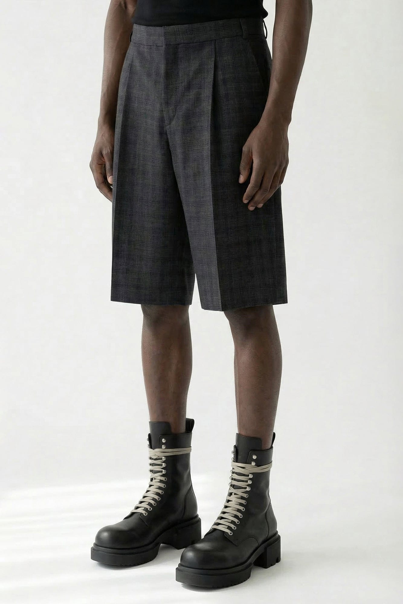 Walter Van Beirendonck Star Knee Pants in Navy Blue