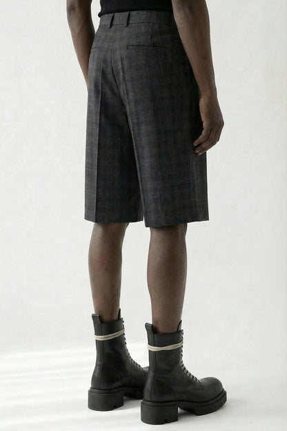 Walter Van Beirendonck Star Knee Pants in Navy Blue full look
