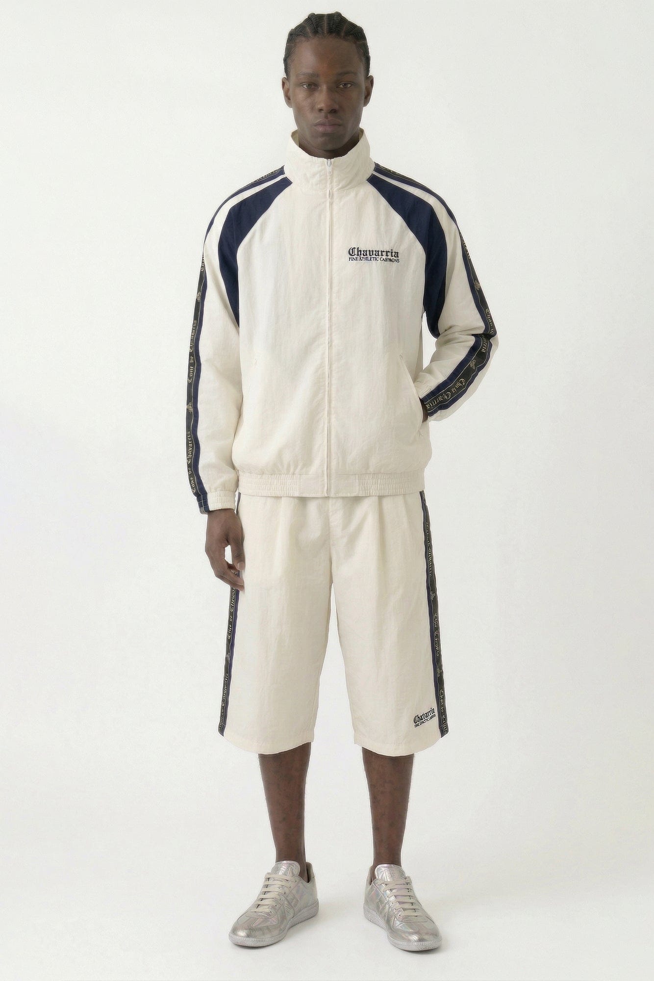 Willy Chavarria Casa De Chavarria Tape Jacket full look
