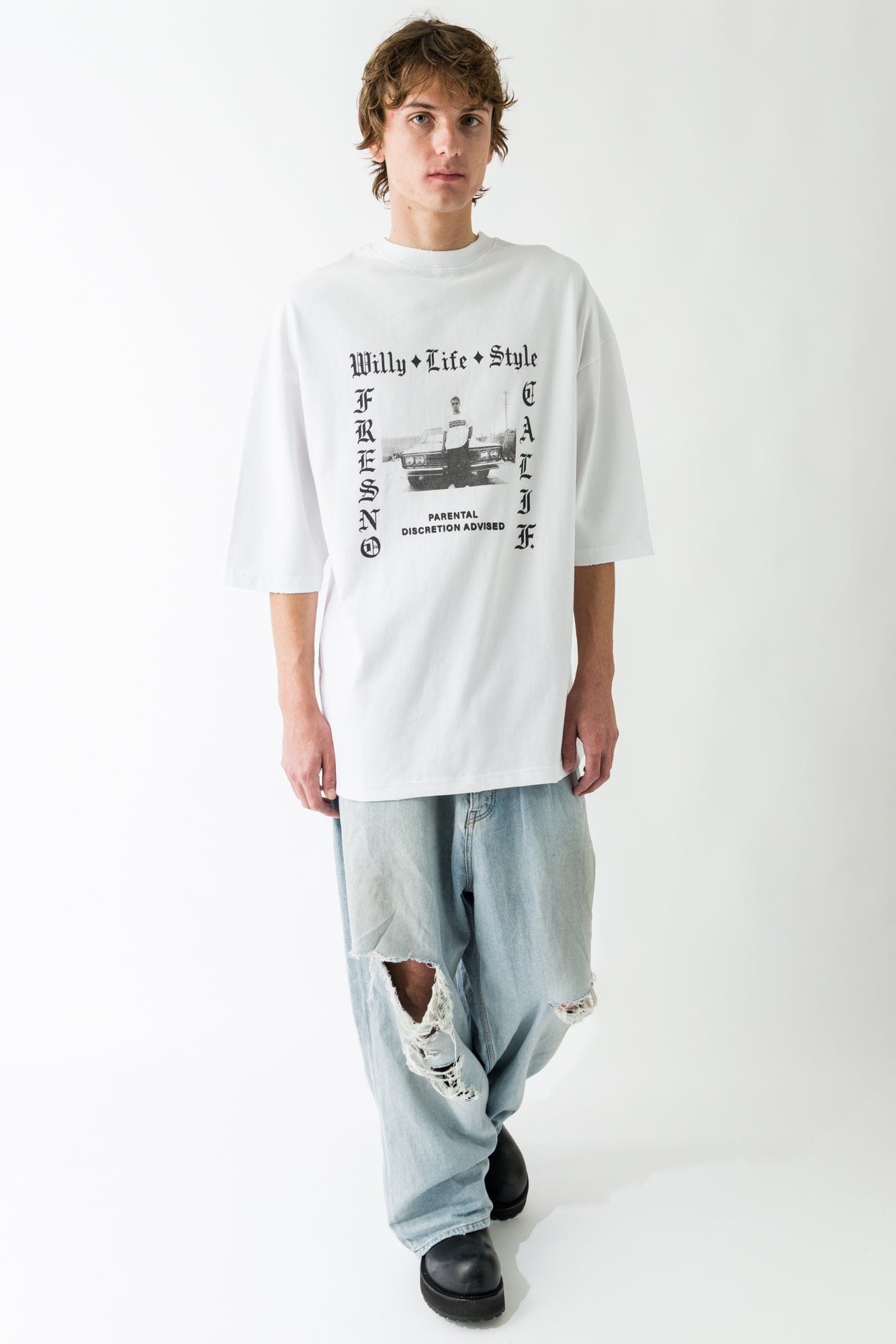 Willy Chavarria Willy Life Style Northsider Tee full look