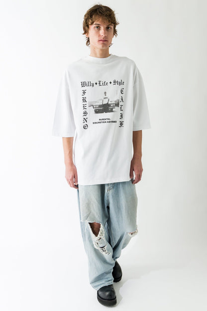 Willy Chavarria Willy Life Style Northsider Tee full look