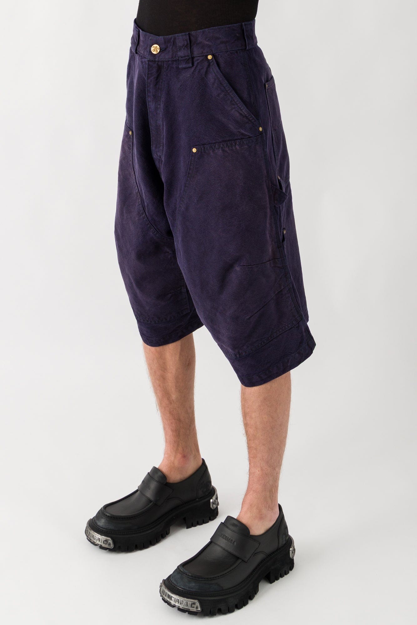 パンツ Willy Chavarria DENIM LOW RISE SHORTS Willy Chavarria Stockton Double Knee Short – Antidote Fashion and