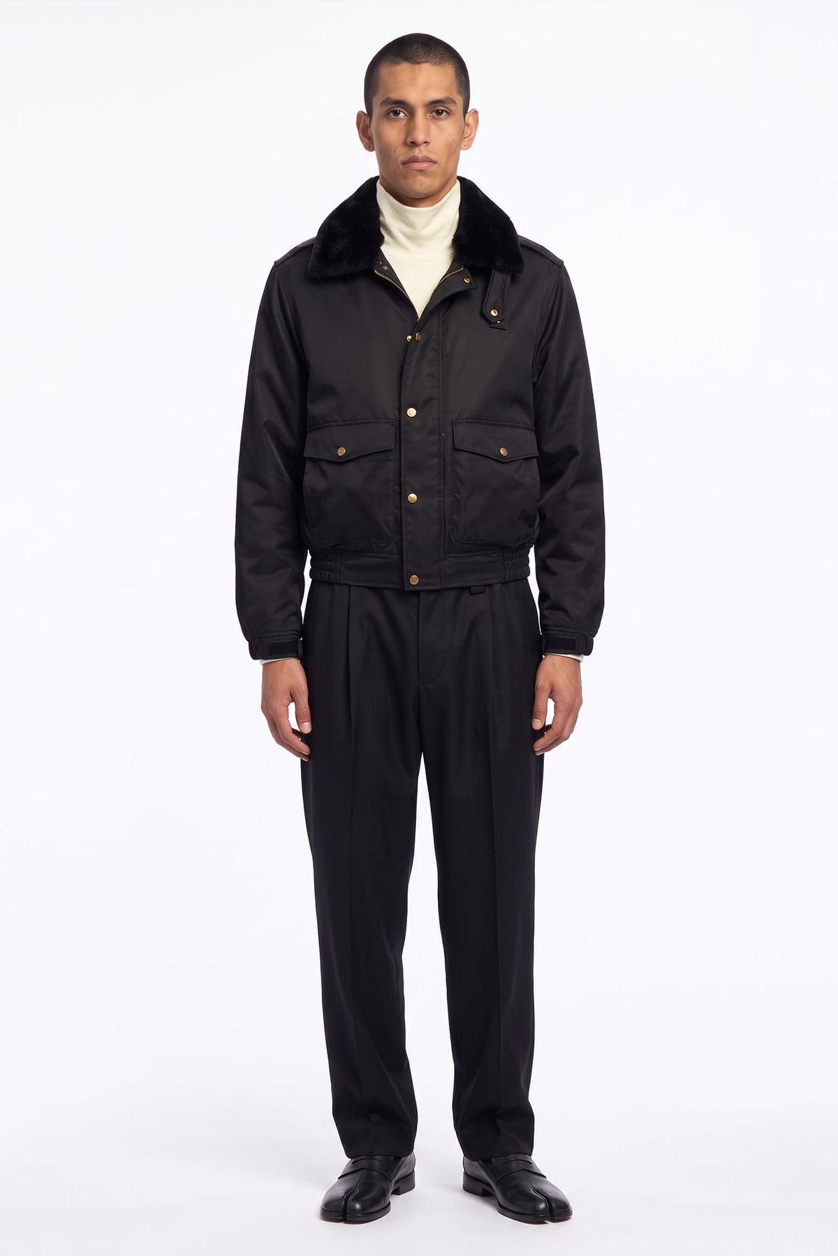 Willy Chavarria Uniform Bomber full look