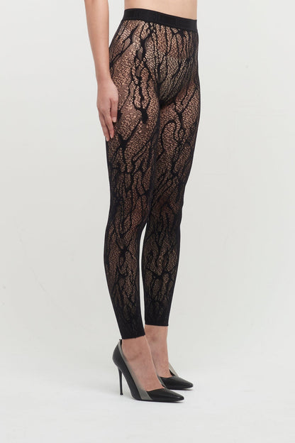 Wolford Snake Lace Tights Leggings side