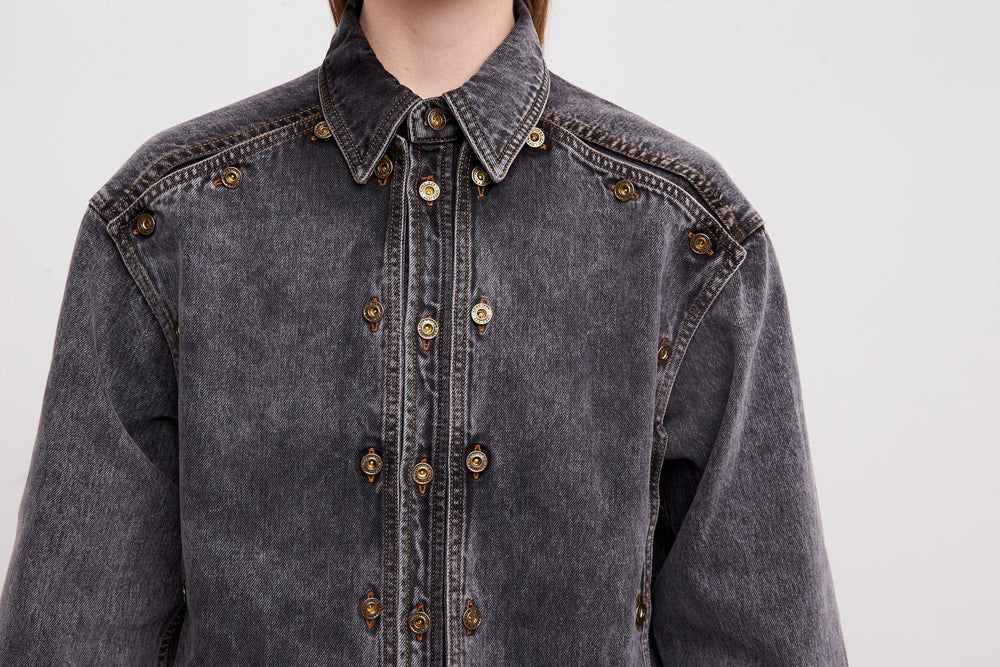 IRO button-up Denim Shirt - Farfetch