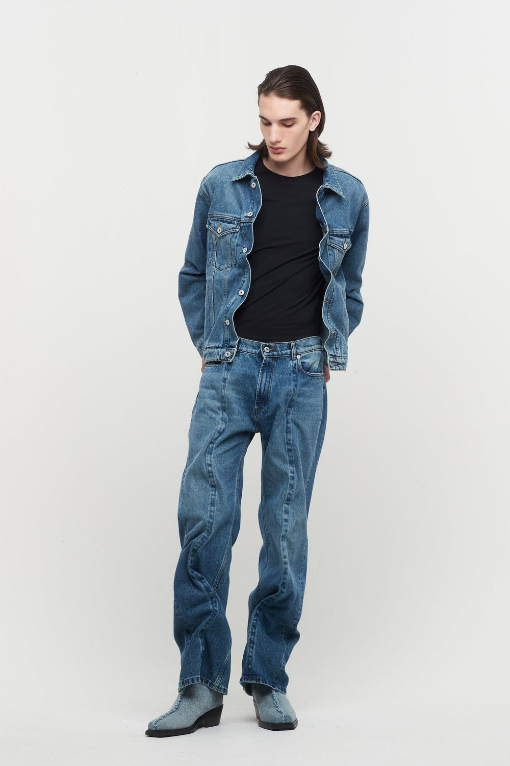 Y/Project Mens Evergreen Wire Denim Jacket in Vintage Blue – Antidote  Fashion and Lifestyle