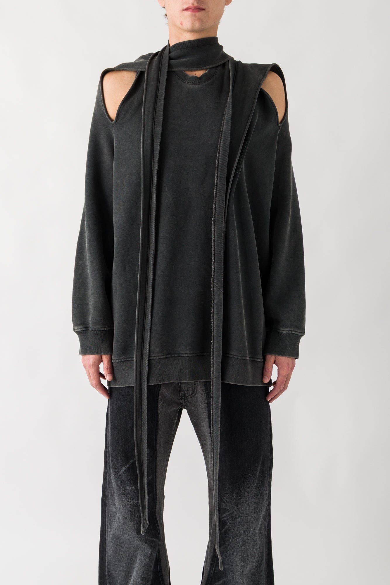 Y/Project Multiscarf Pinched Logo Sweatshirt