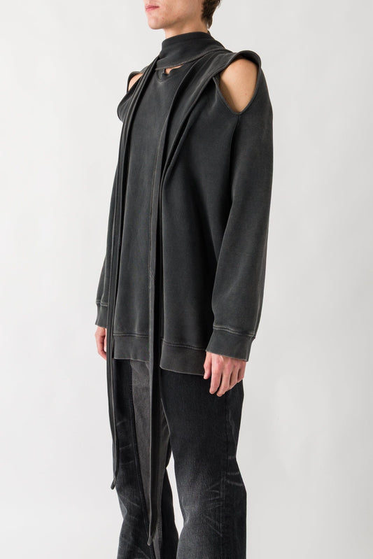 Y/Project Multiscarf Pinched Logo Sweatshirt side