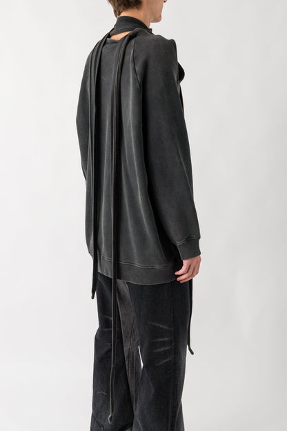 Y/Project Multiscarf Pinched Logo Sweatshirt back