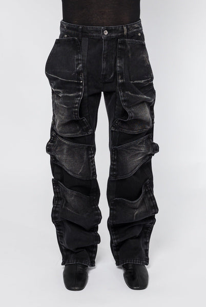 Y/Project Velcro Multi Panel Jeans in Faded Black – Antidote