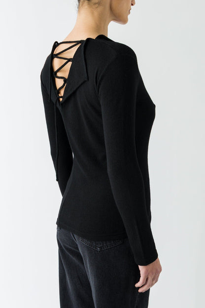 Yohji Yamamoto Backside Lace Up T-Shirt back