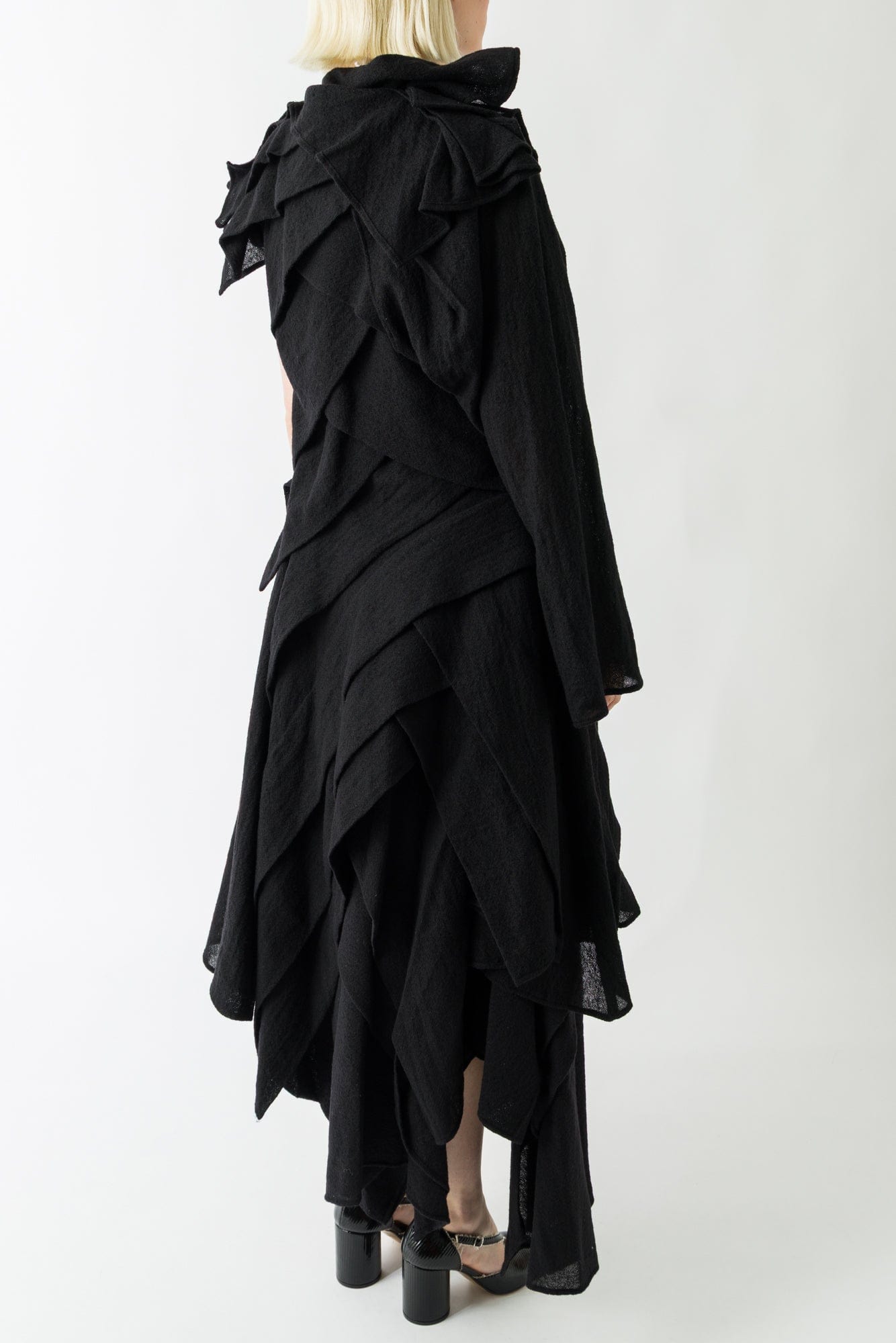 Yohji Yamamoto Cross Pleated Dress back